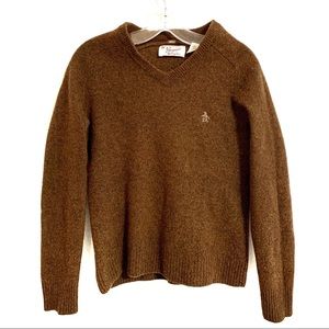 Original Penguin 100% Lambswool V-Neck Sweater